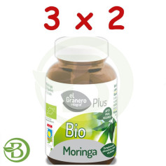 Pack 3x2 Moringa BIO 90 Cápsulas El Granero