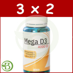 Pack 3x2 Méga Vitamine D3 60 Perles Espadiet