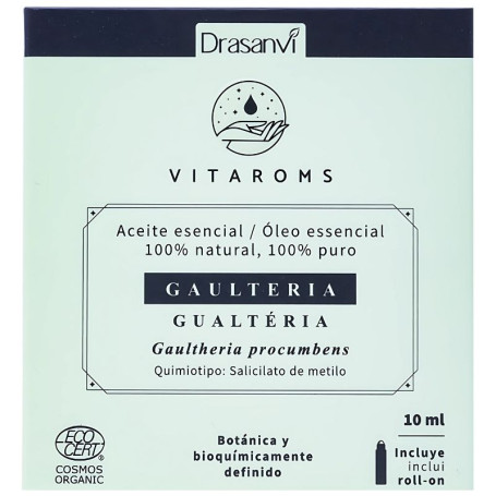 Huile Essentielle Bio Cosmos Gaulthérie 10Ml Vitaroms Drasanvi