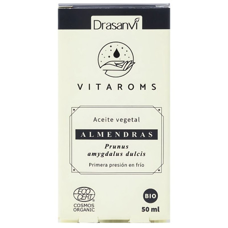 Huile végétale d&#39;amande douce Cos. Org. 50 ml de Vitaroms Drasanvi