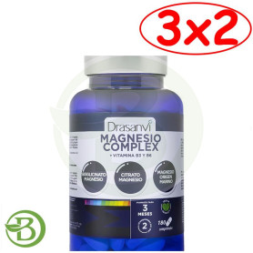 Pack 3x2 Mineral Magnesio Complex 180 Comprimidos Drasanvi