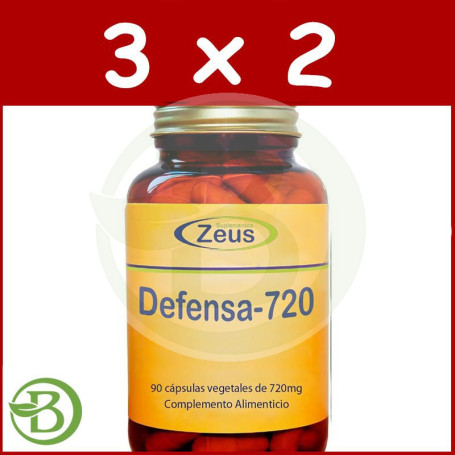 Pack 3x2 Defensa 720 90 Capsulas Zeus