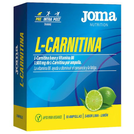 L-Carnitine Saveur Citron Vert 10 Ampoules Joma Nutrition