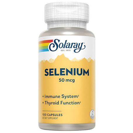 Sélénium 50 Mcg 100 Gélules Solaray