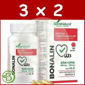 Pack 3x2 Bonalin Epa+Dha 30 Perlas Soria Natural