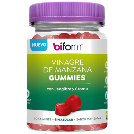 Vinaigre de Cidre de Pomme 60 Gummies Biforme