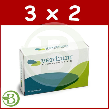 Pack 3x2 Verdium 84 Cápsulas Artesanía Agrícola