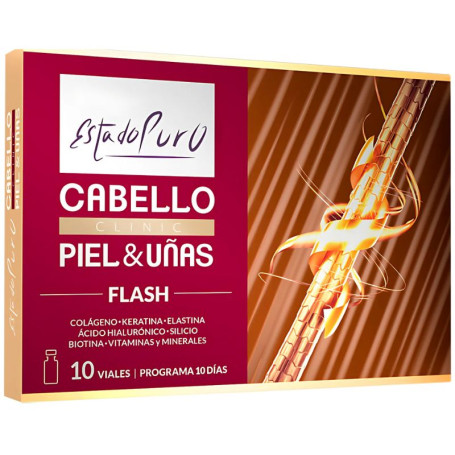 Cheveux, Peau et Ongles Flash 10 Ampoules Etat Pur