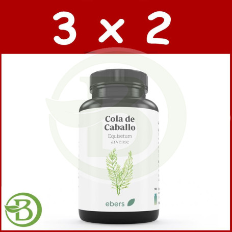 Pack 3x2 Cola De Caballo 500 Mg 60 Comp Ebers