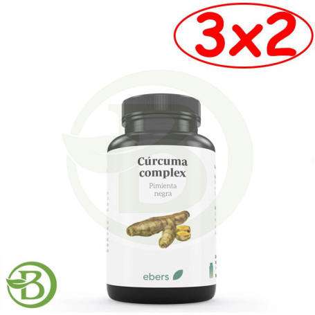 Pack 3x2 Cúrcuma Complex 60 Cáps Ebers