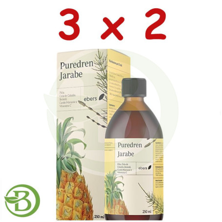 Pack 3x2 Puredren Jarabe 250 Ml Ebers