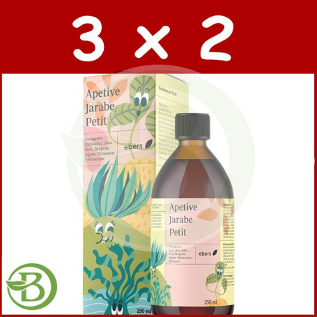 Pack 3x2 Apetive Jarabe Petit 250 Ml Ebers