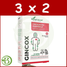 Pack 3x2 Gincox 30 Cápsulas Soria Natural