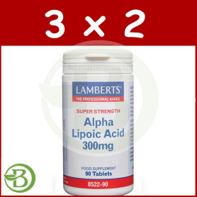 Pack 3x2 Ácido Alfa Lipoico 300Mg. Lamberts