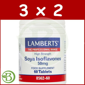 Pack 3x2 Isoflavonas de Soja Lamberts