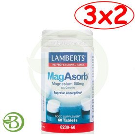 Pack 3x2 MagAbsorb 60 Tabletas Lamberts