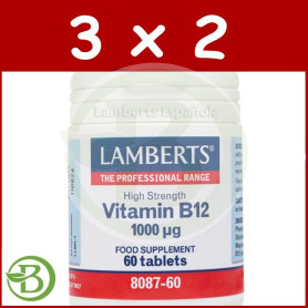 Pack 3x2 VITAMINA B12 1000Mg. LAMBERTS