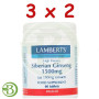 Pack 3x2 Ginseng Siberiano 1500Mg. Lamberts