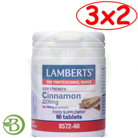 Pack 3x2 Canela 2500Mg. Lamberts