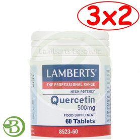 Pack 3x2 QUERCITINA 500MG 60 CAPSULAS LAMBERTS