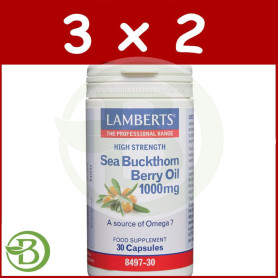 Pack 3x2 Aceite de Espino Amarillo 1.000Mg. Lamberts