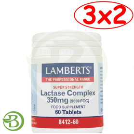 Pack 3x2 Lactase Complex 350Mg. (9.000FCC) 60 Tabletas Lamberts