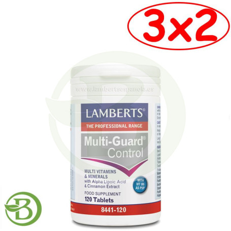 Pack 3x2 Multi-Guard Control 120 Tabletas Lamberts