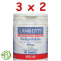 Pack 3x2 Methyl Folate 400Μcg 60 Comprimidos Lamberts