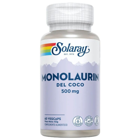 Monolaurine 500Mg 60 Gélules Végétales Solaray