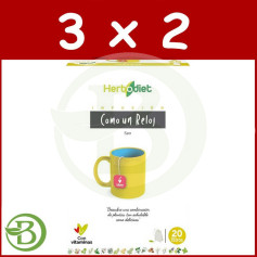 Pack 3x2 Herbodiet Like Clockwork 20 Filtres Régime Nova