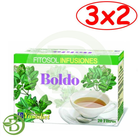 Pack 3x2 Boldo 20 Filtros Ynsadiet