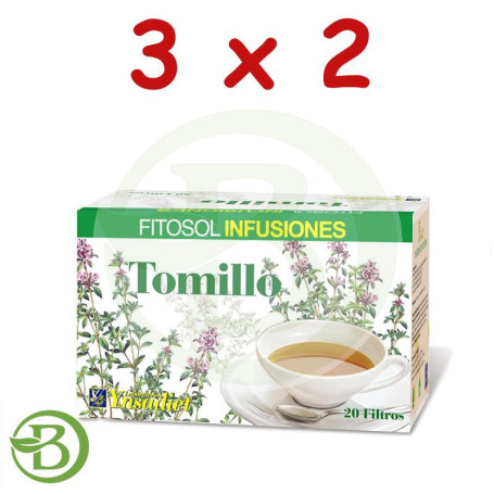 Pack 3x2 Tomillo 20 Filtros Ynsadiet