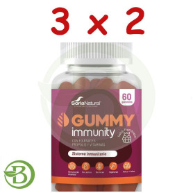 Pack 3x2 Immunity 60 Gominolas Soria Natural