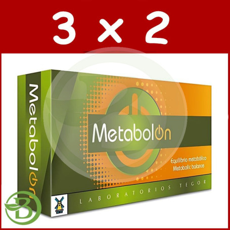 Pack 3x2 Metabol On 30 Cápsulas Tegor