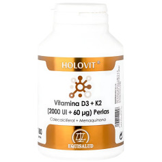 Holovit Vitamine D3 2 000Ui + K2 60Μg 180 Perles Equisalud