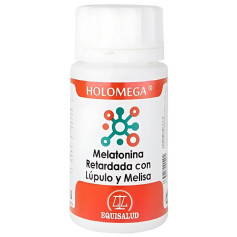 Holomega Mélatonine Retardée Houblon et Mélisse 50 Gélules Equisalud