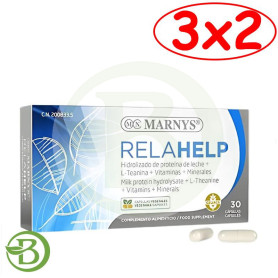 Pack 3x2 Relahelp 30 Capsulas Marnys