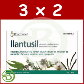 Pack 3x2 Llantusil 48 Cápsulas Soria Natural