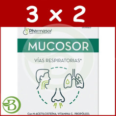 Pack 3x2 Mucosor 16 Sticks Soria Natural