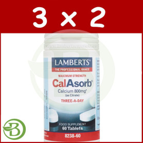 Pack 3x2 Calasorb 60 Tabletas Lamberts