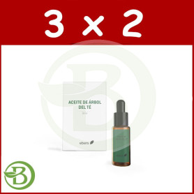 Pack 3x2 Aceite De Arbol del Te 20 Ml (Gotero) Ebers