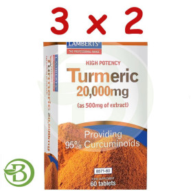 Turmeric 20.000Mg. 60 Tabletas Lamberts