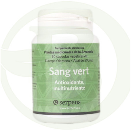 Sang Vert Euterpe Oleracea 90 Cápsulas 500Mg. Serpens