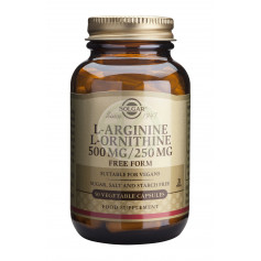 L-Arginine / L-Ornithine 50 Gélules Solgar