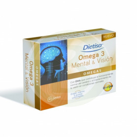 Perles Omega 3 Mental et Vision 45 Dietisa