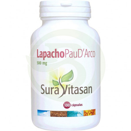 Lapacho Pau Darco 500Mg. 100 Cápsulas Sura Vitasan