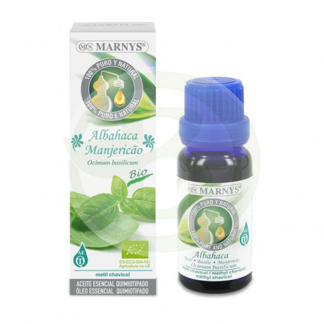 Aceite Esencial Alimentario de Albahaca 15Ml. Marnys