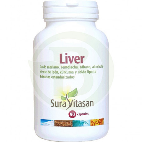 Liver 650Mg. 90 Cápsulas Sura Vitasan